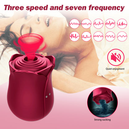 Rose Shape Vaginal Sucking Vibrators
