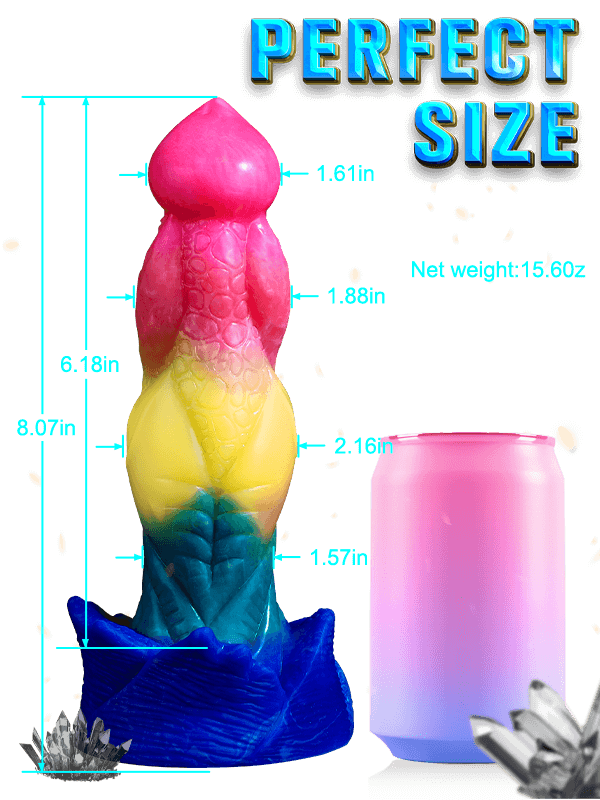 Huge Colorful Realistic Waterproof Dildo URANUS