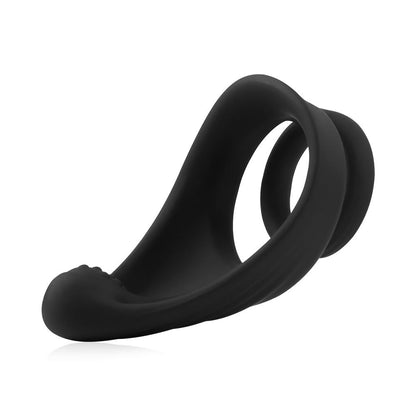 Silicone Erection Enhancing Dual Dick Ring with Taint Teaser