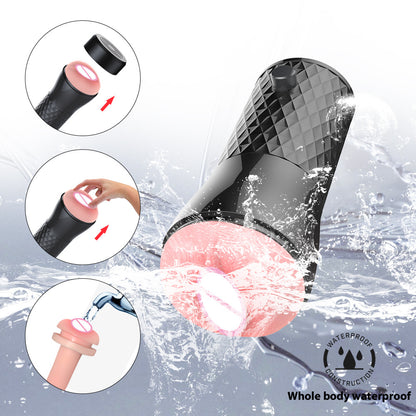 Male Aircraft Cup Multi Frequency Vibration Massager Men's Training Ma