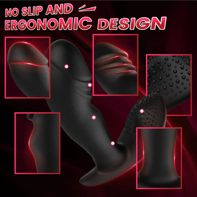 Codie 10 Vibrating Remote Control Rolling Bead Butt Plug Prastate Massager