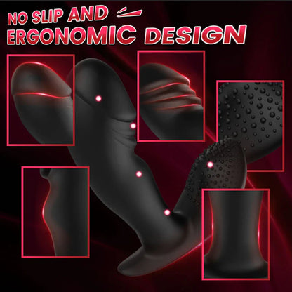 Codie 10 Vibrating Remote Control Rolling Bead Butt Plug Prastate Massager