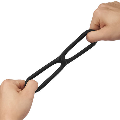 Thick Soft Infinite Loop Doubled Restraint Penis Ring