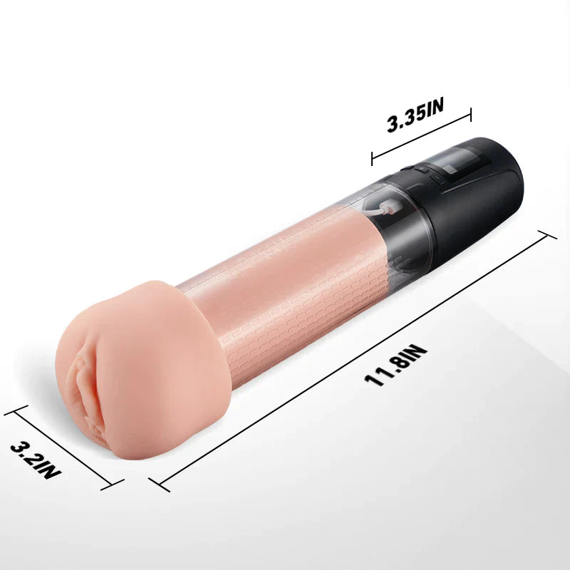 Lustytime 2 in 1 LCD Masturbator Penis Pump