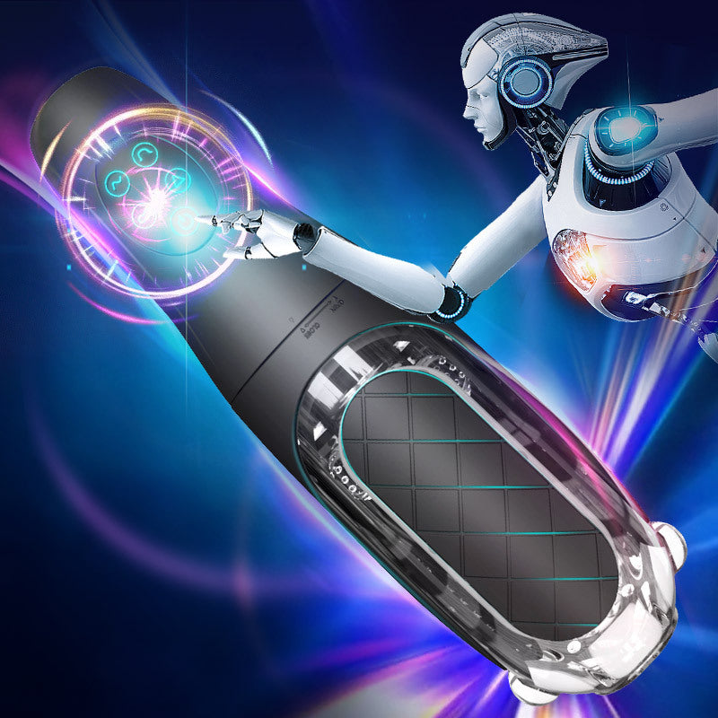 Automatic Male Masturbators with 10 Vibrations Penis Pump Glans Training Tool