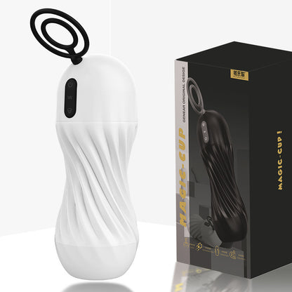 Cock Ring Attached Wriggling Suction Auto Masturbator