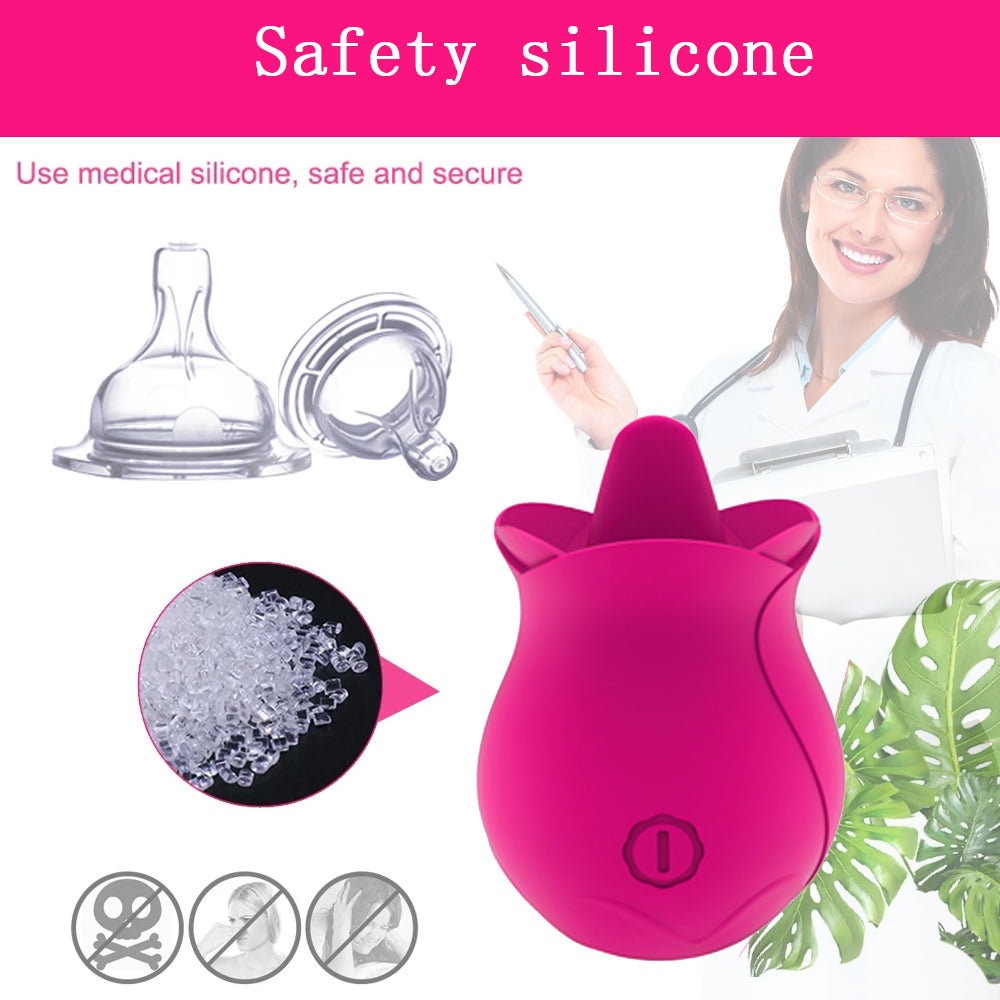 Rose Tongue Licking Clitoris Vibrator