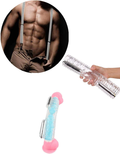 Double Stroker toy for couples men women male penis massager 2 cover male masturbation
