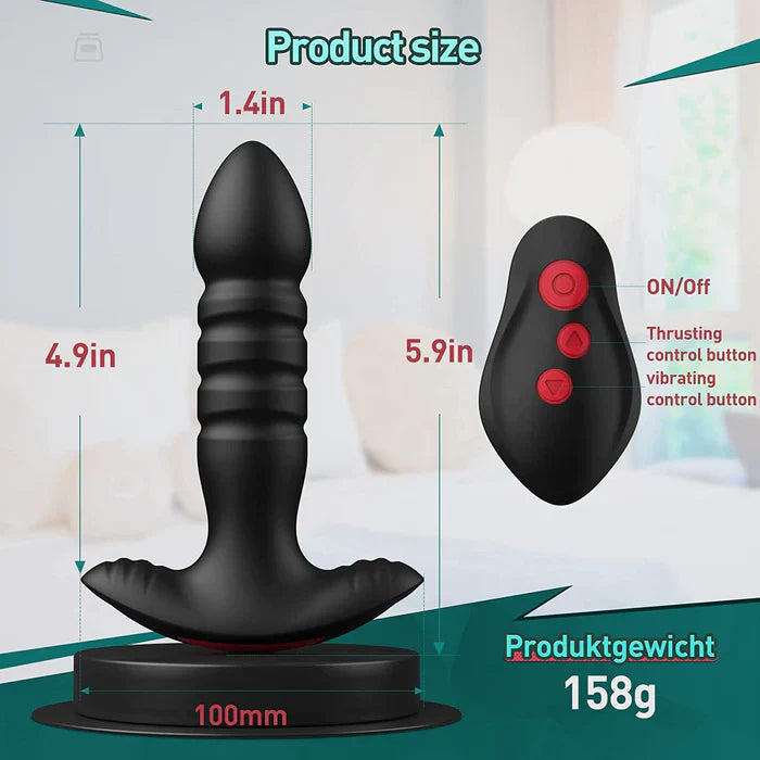 Anal Plug Vibrator with App Control Sex Toys for Men & Women