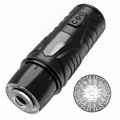 Carl-7 Thrusting & Rotating Modes with Strong Suction Cup for Penis Stimulation Male Masturbator Cup