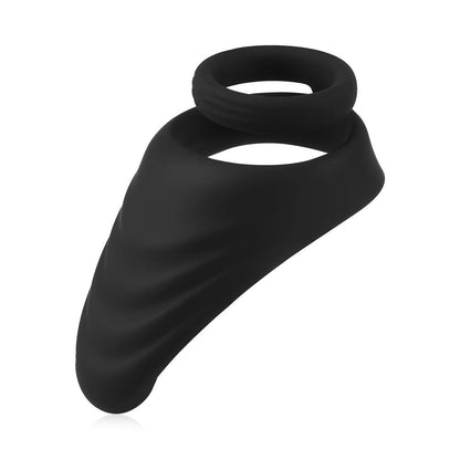 Silicone Erection Enhancing Dual Dick Ring with Taint Teaser