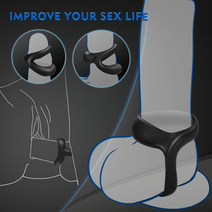 ALLOVER Silicone Versatile Erection Enhancing Penis Ring