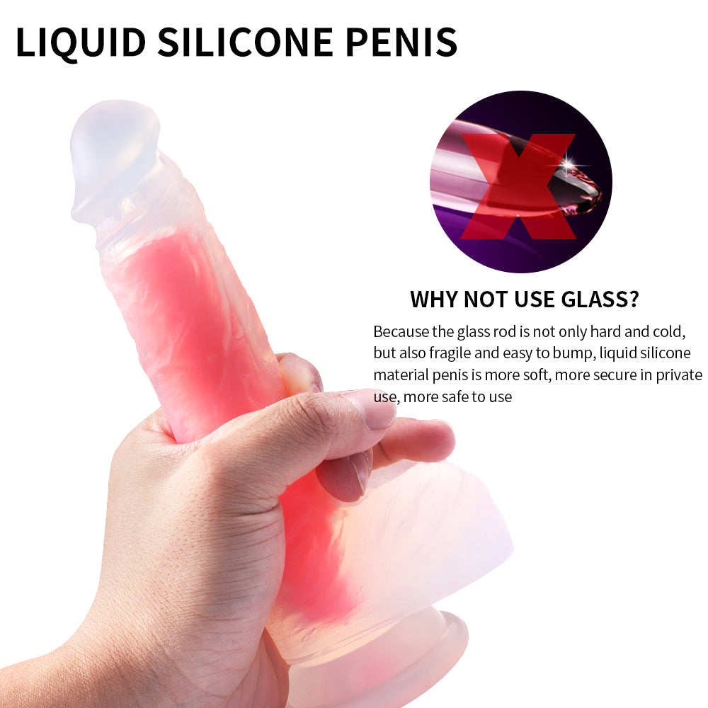 Transparent Penis Realistic Dildo