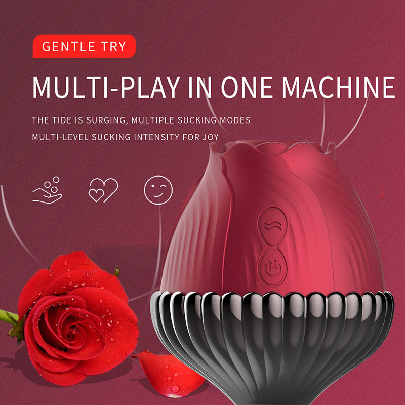 Amazon's New Fun Egg Skipping, Sucking Roses, Teasing Second Tide Women's Masturbation Device, Women's Toy Fun Products