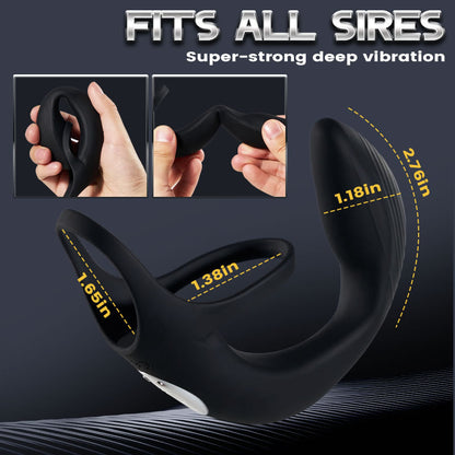 U-REYER APP Control 4 Quiet Vibrations Cock Ring & Prostate Massager