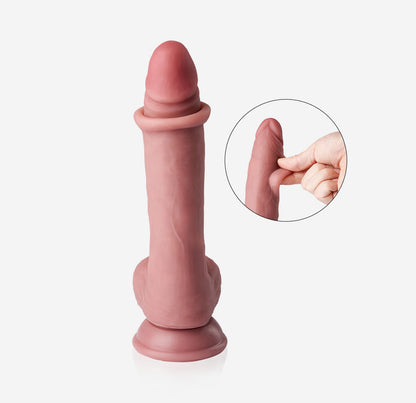 8.3-Inch Realistic Foreskin Female Masturbation Dildo