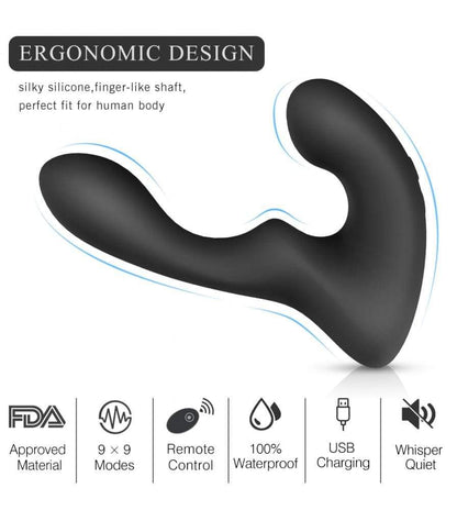 9-Pattern Vibration Double Motor 30�� Wave-Motion Prostate Massager