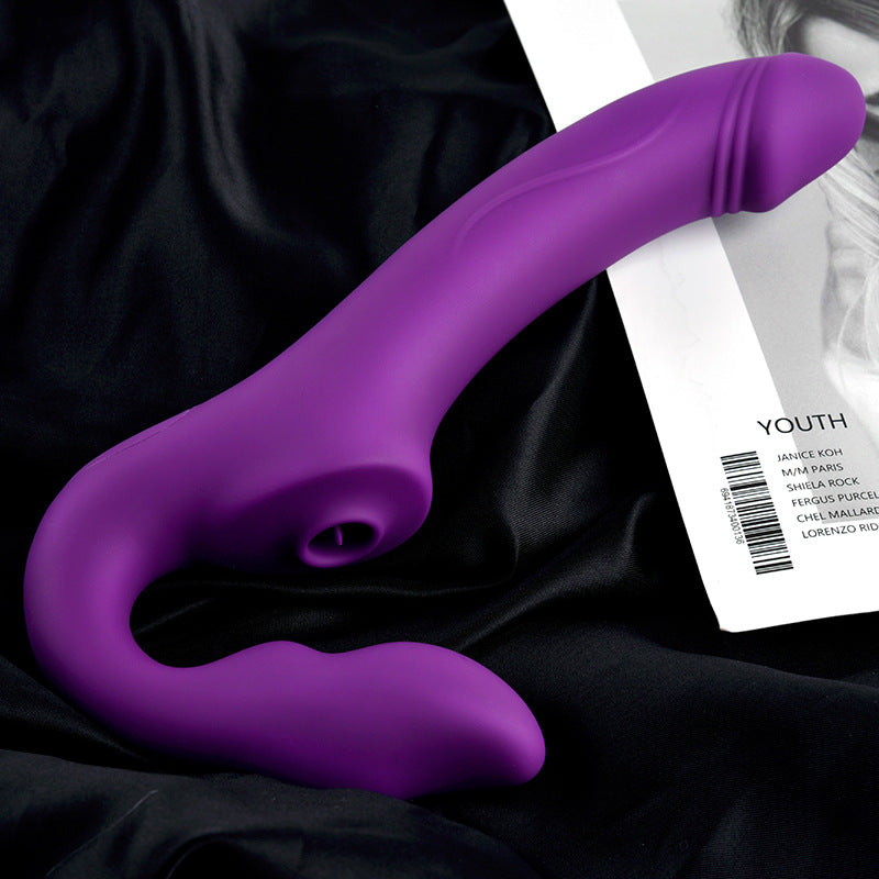 Wireless Remote Control Vibrating Double Head Sucking And Inserting Si