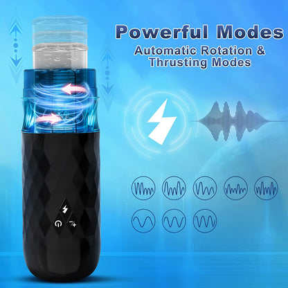 Male Masturbator Cup with 7 Thrusting