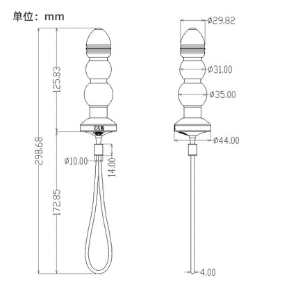 Electric posterior vestibular anal plug