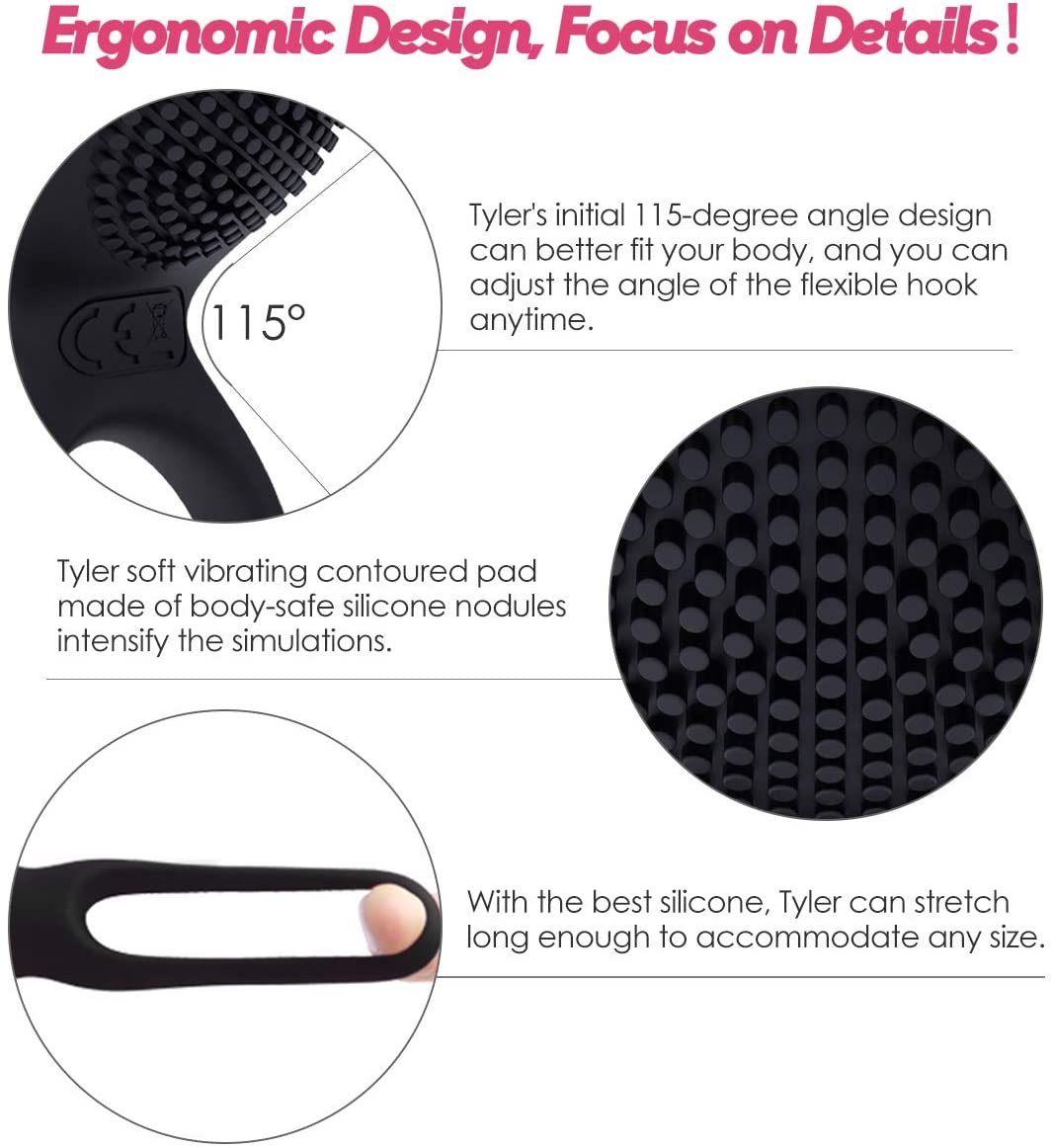 Vibrating Cock Ring Pennis Ring for Men Couples Pleasure, Penis Rings