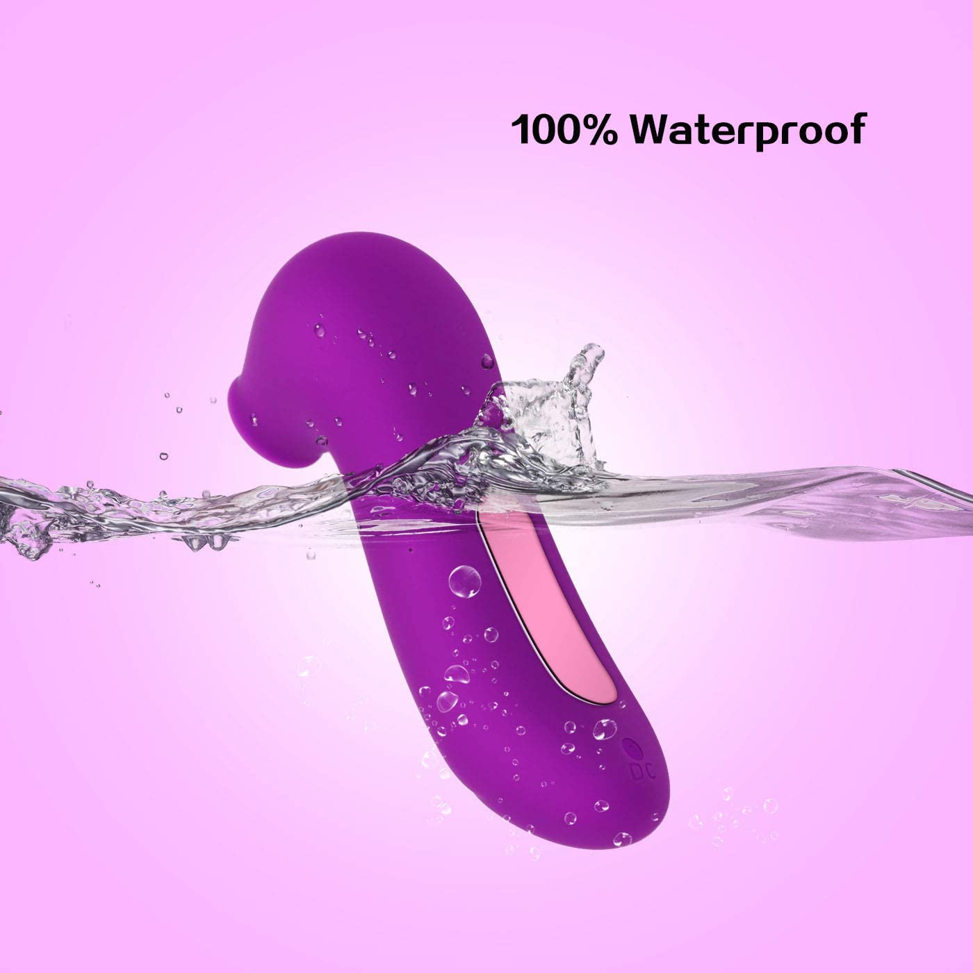 Clitoral Sucking Vibrator with 10 Intensities Modes， Waterproof Rechargeable Quiet Clitoris Nipples Suction Stimulator