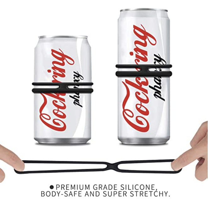 Silicone Dual Penis Ring, Premium Stretchy Erection Cock Ring Erection