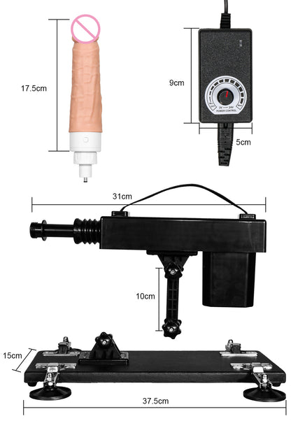 Gun Machine Women's Automatic Pulling And Inserting Telescopic Masturb