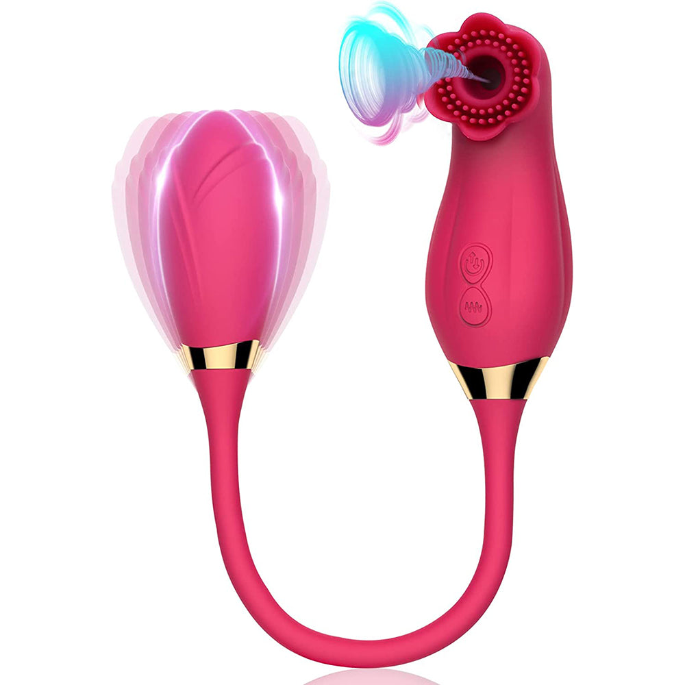 Powerful Clitoral Sucking Vibrator Rose Toy