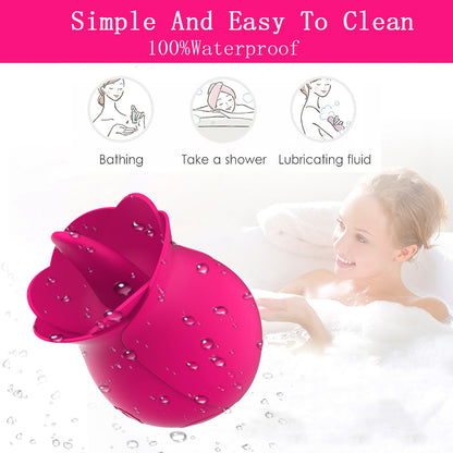 Rose Tongue Licking Clitoris Vibrator