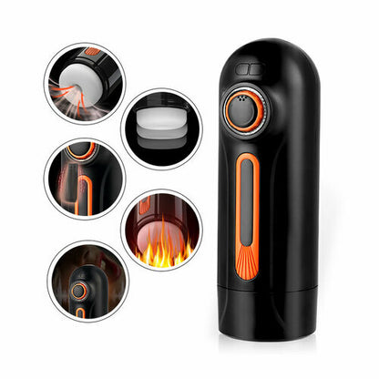 6 IN 1 Function 10 Vibration 4 Suction Male Maturbation Cup