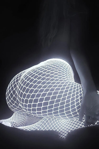 Glow in the Dark Fishnet Stockings
