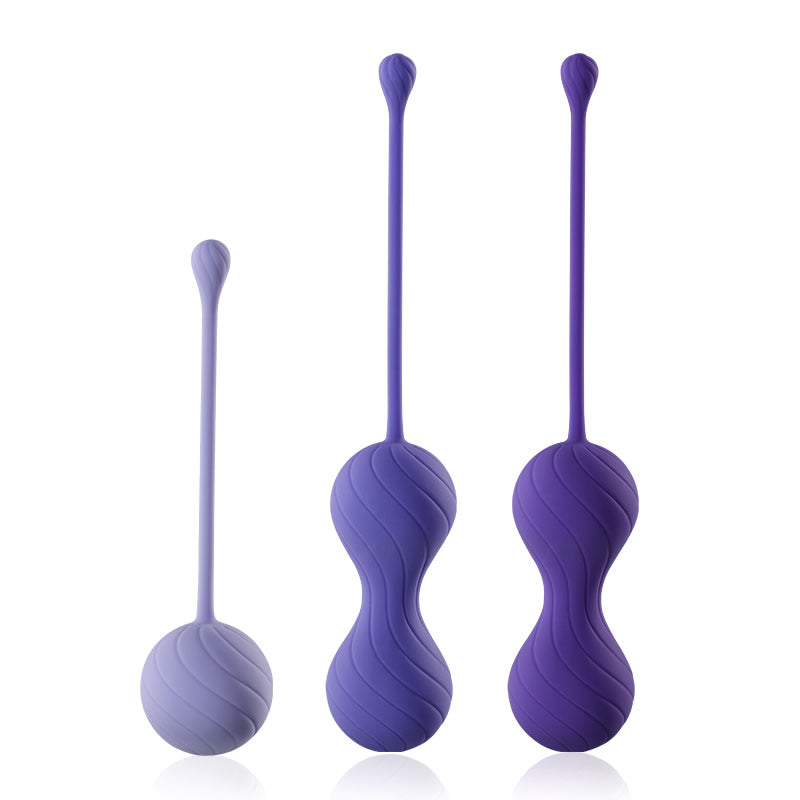 Acmejoy Twin Ball Postpartum Recovery 3-Piece Set 0.09 lbs/0.18 lbs/0.22 lbs Vaginal Training Kegel Balls