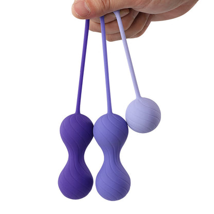Acmejoy Twin Ball Postpartum Recovery 3-Piece Set 0.09 lbs/0.18 lbs/0.22 lbs Vaginal Training Kegel Balls