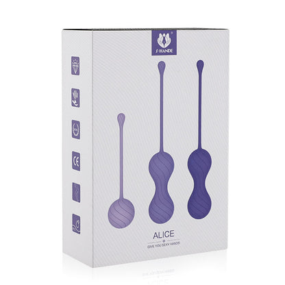 Acmejoy Twin Ball Postpartum Recovery 3-Piece Set 0.09 lbs/0.18 lbs/0.22 lbs Vaginal Training Kegel Balls