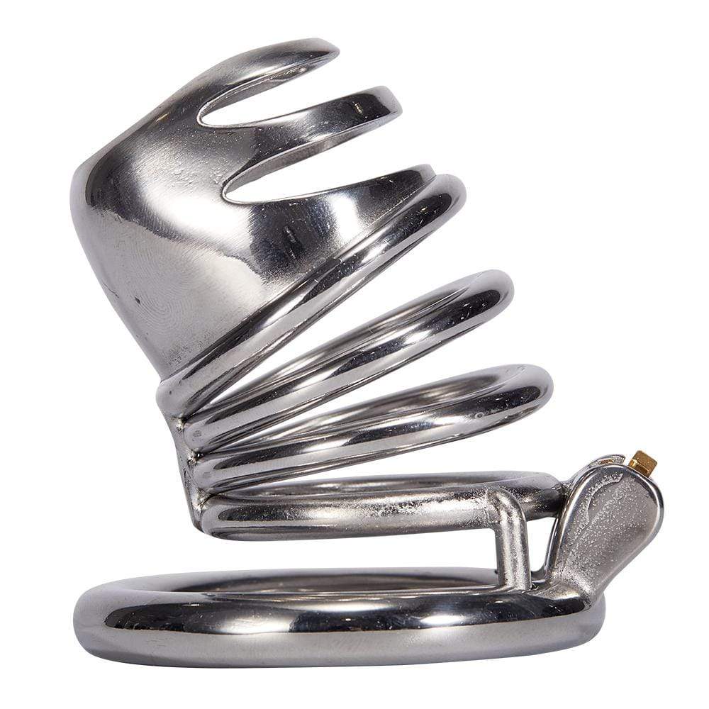 قفص عفة للقضيب مصنوع من الفولاذ المقاوم للصدأ