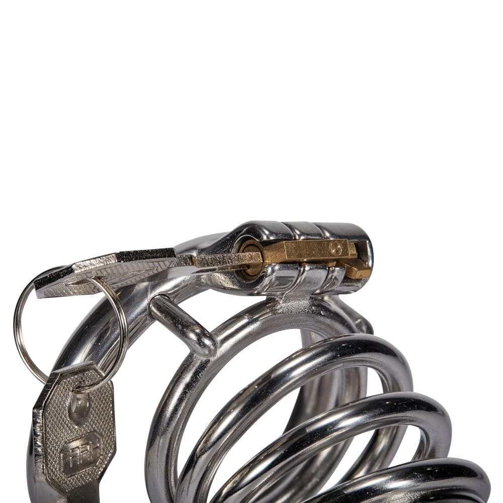 قفص عفة للقضيب مصنوع من الفولاذ المقاوم للصدأ