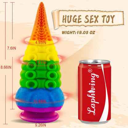 FANTASY DILDO HUGE DILDO- TENTACLE-COLORFUL