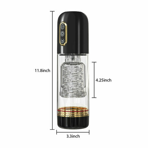 Vibrbud - 10 Telescopic Rotation 10 Suction Automatic Male Masturbation