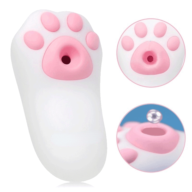 Katze Pfote Saugen Ei Überspringen Weibliche Klitoris Stimulation Vibrationsmassage