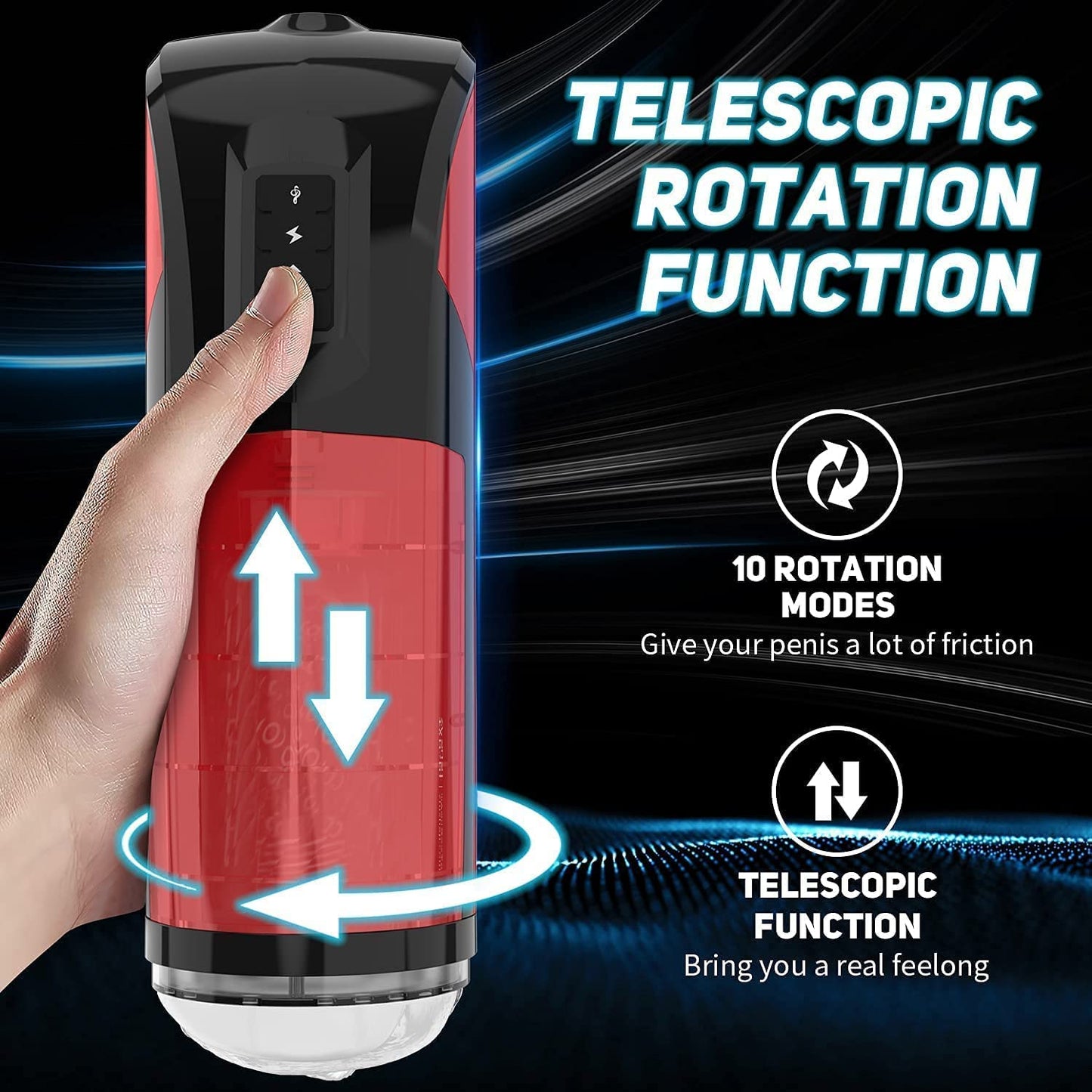 Automatic Male Masturbator 7-frequency Strong Thrust Rotation with Suc