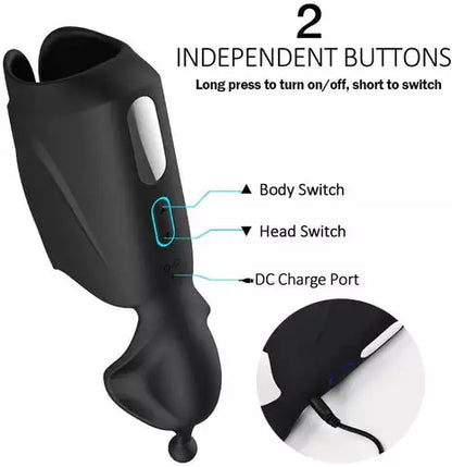 Motor Penis Glans Training 10-Vibration Masturbation Cup