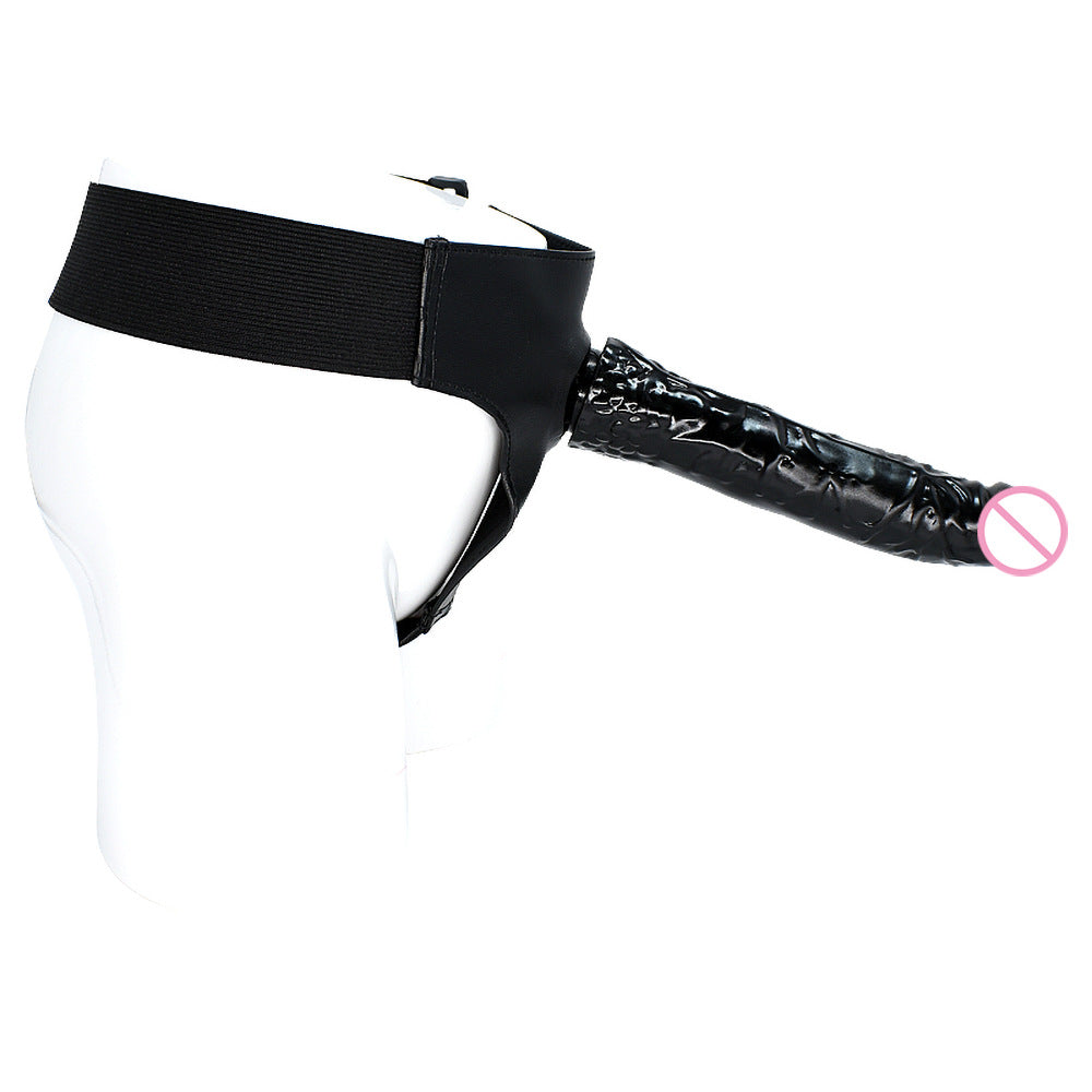 Strap On Lesbian，style Wearing Leather Pants, Color False Penis, Masturbation Device, Fun Pulling Pants