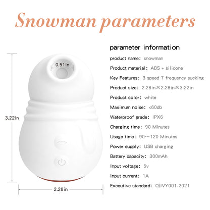 Snowman Sucking Egg Jumping Vibration Stimulation Massager