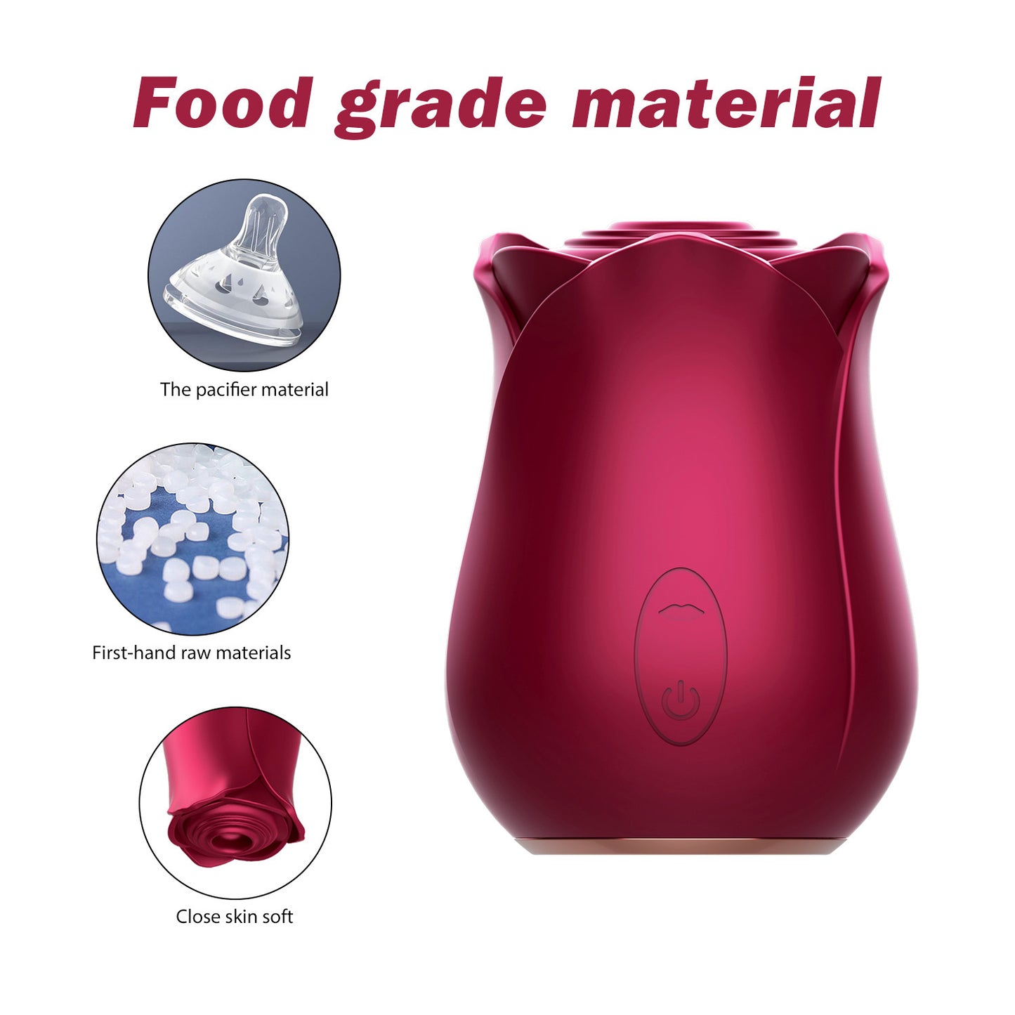 Rose Shape Vaginal Sucking Vibrators