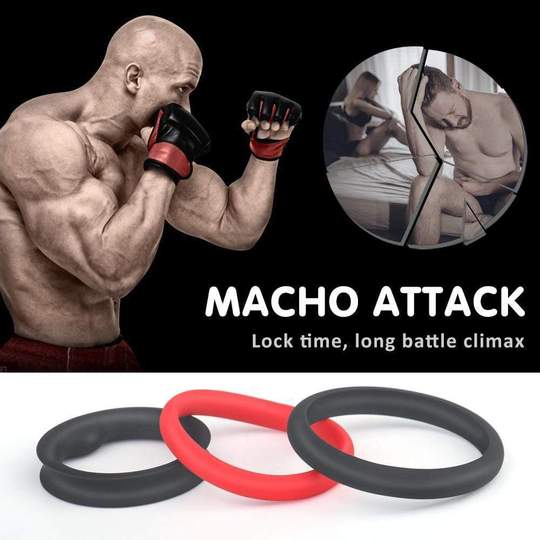 S-HANDE 1.5-Inch Premium Stretchy Longer Harder Stronger Erection Cock Ring Set