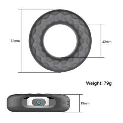 Vibration Ring Lock Essence Men's Penis Ring Doughnut Dual Wireless Re