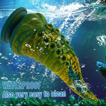 Fantasy Dildo Huge Dildo- Tentacle-Green