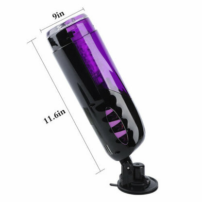 Trainer Rotating and Thrusting Suction Cup Masturbator
