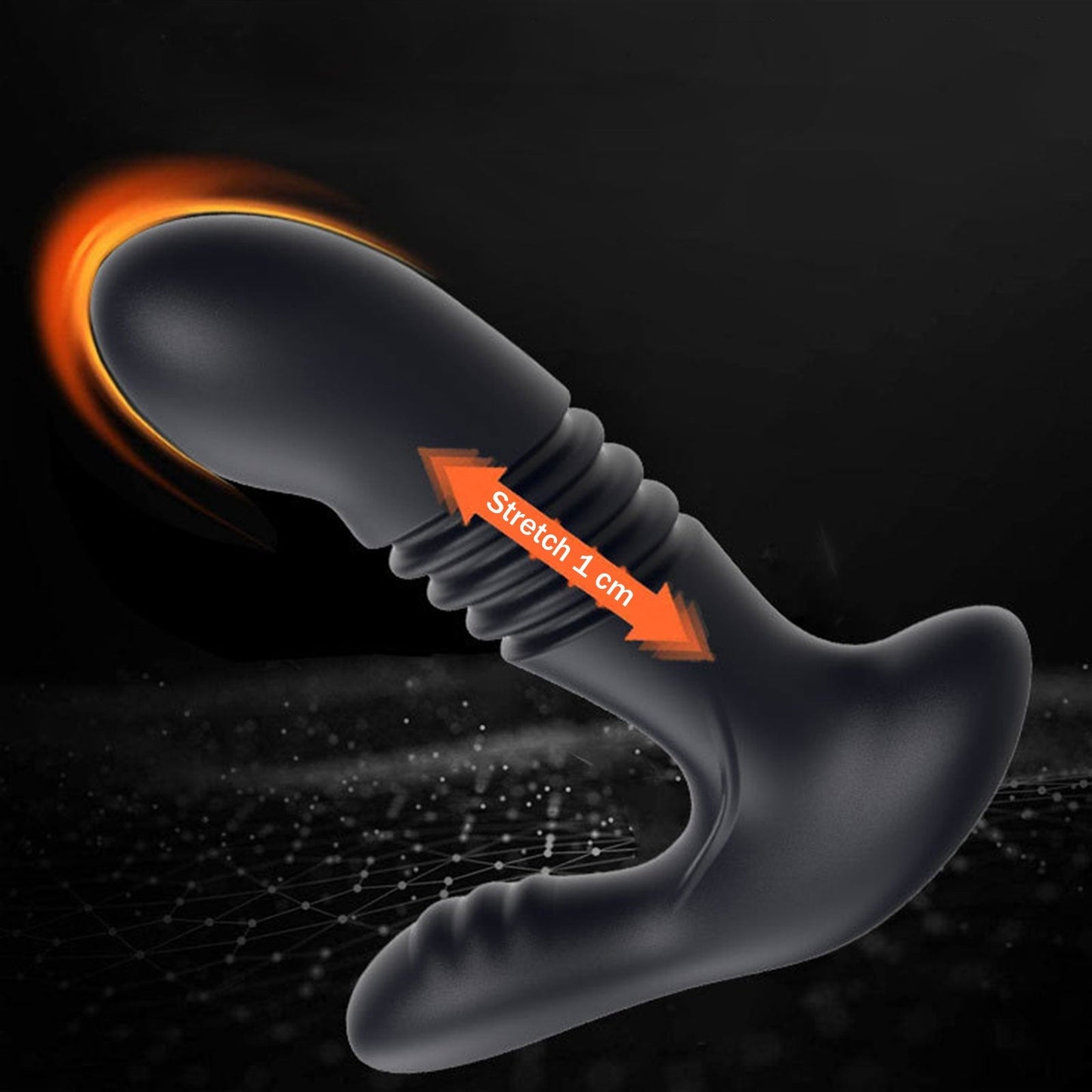 Retractable prostate massager with 12 vibration frequencies——Lovelyhoneytoy